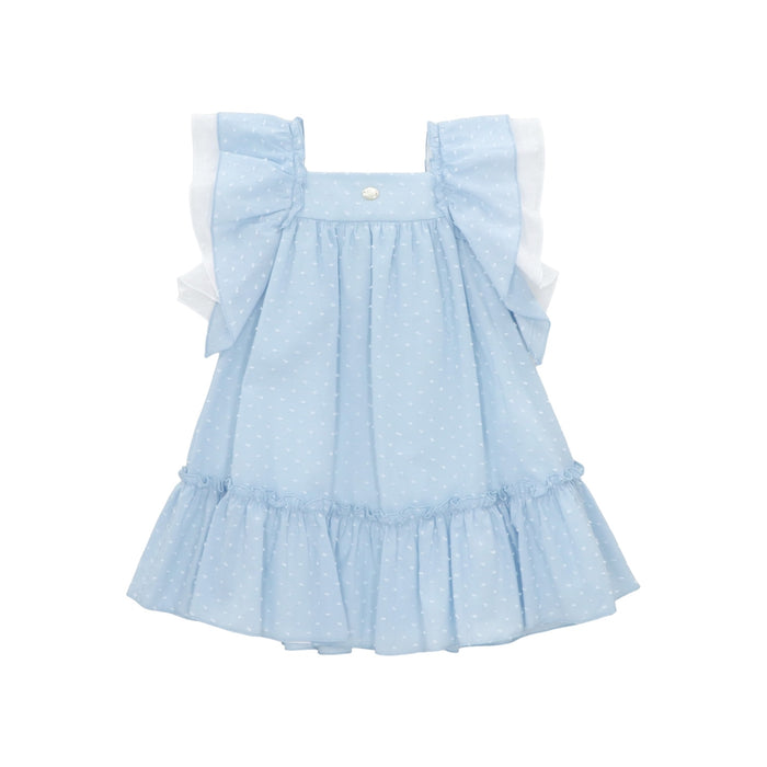 Ocean Blue Swiss Dot Dress
