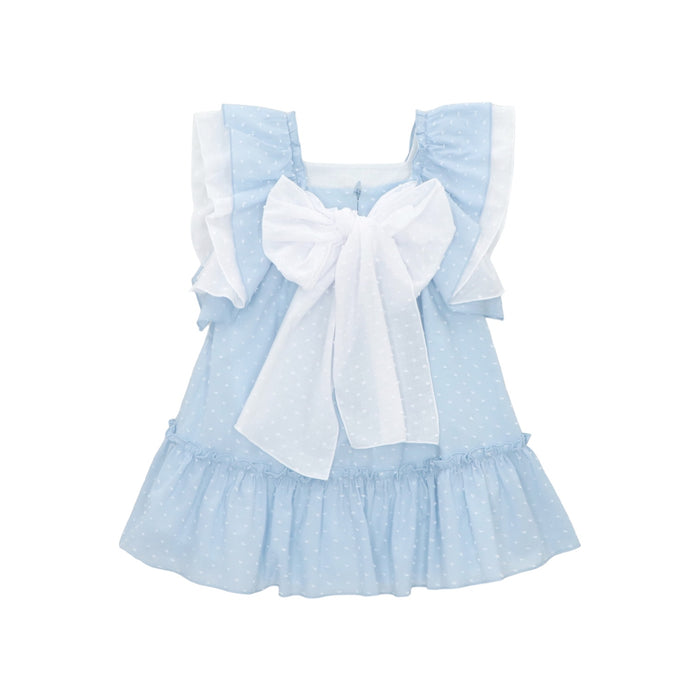 Ocean Blue Swiss Dot Dress