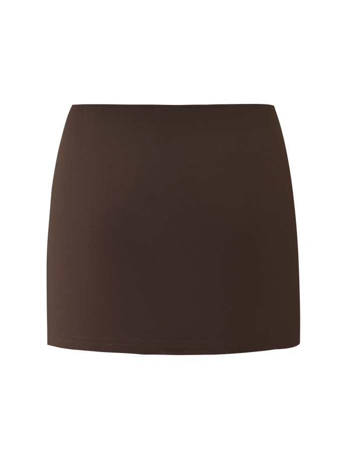 The OCTAVIA MINI SKIRT - CHOCOLATE SPARKLE by TIGERMIST, shown against a white background, is perfect for pairing with the Octavia Dress or adding your own floral embellishments.