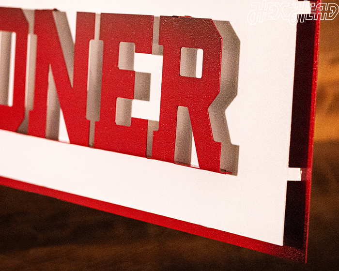 Oklahoma Sooners "Boomer Sooner" 3D Metal Wall Art