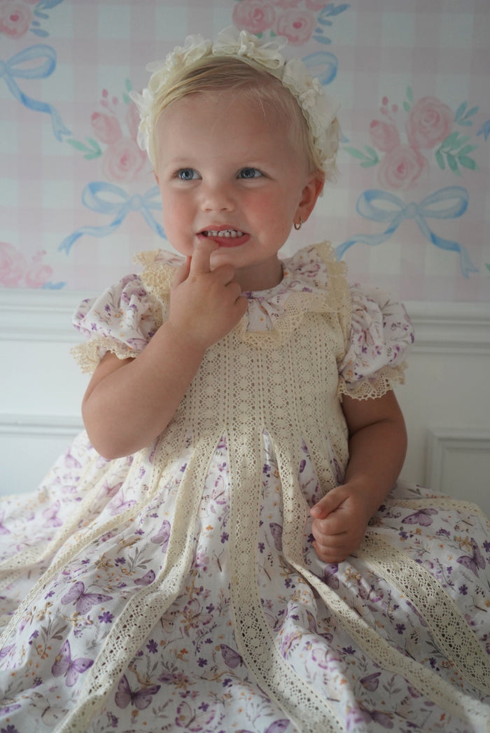Oli Butterfly Handembroidered Girl Dress