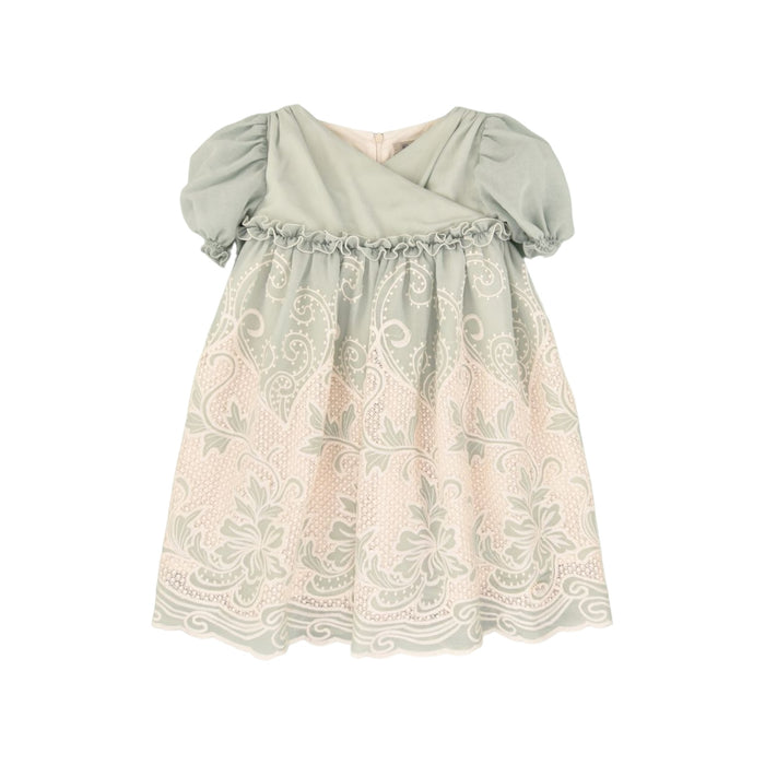 Olivia Dusty Green Lace Dress