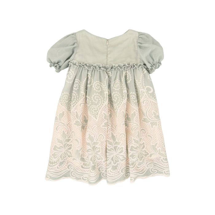 Olivia Dusty Green Lace Dress