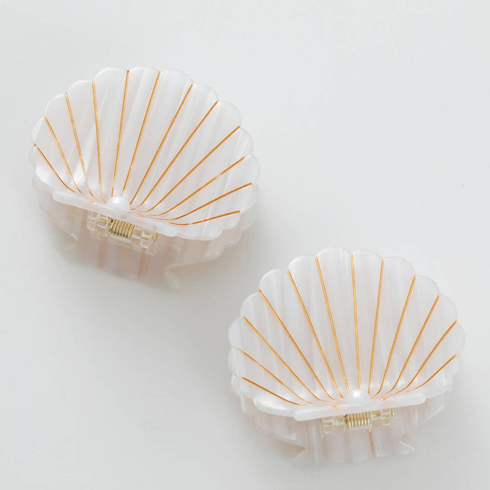 Opal Pearl Seashell Claw Clip
