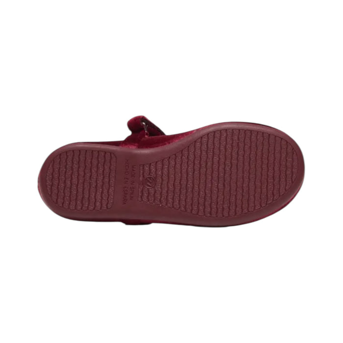 Ophelia Mary Jane Burgundy Velvet Shoes