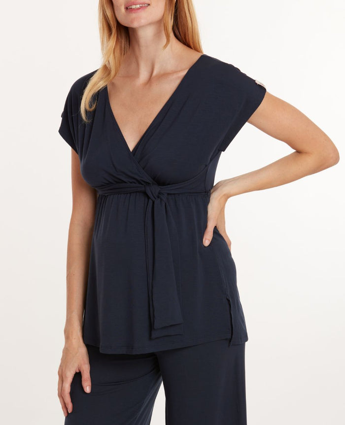 Origin Indigo pregnancy and nursing tunic