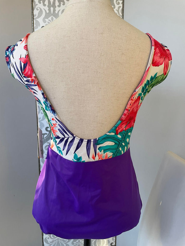 X-Large / Purple Tropical