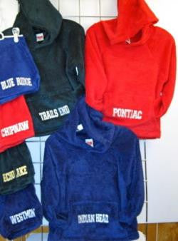 Pajama Hoodie with Camp Name