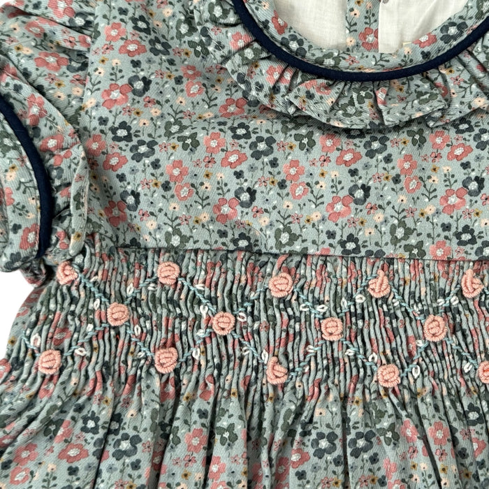 Palmer Floral Handsmocked Dress