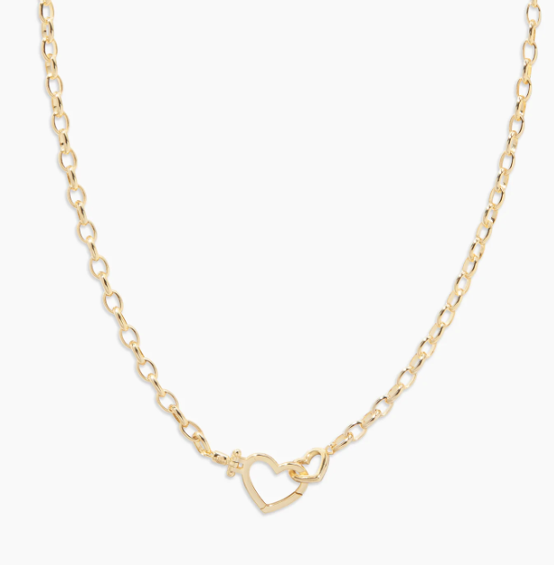 Parker Heart Necklace - Gold