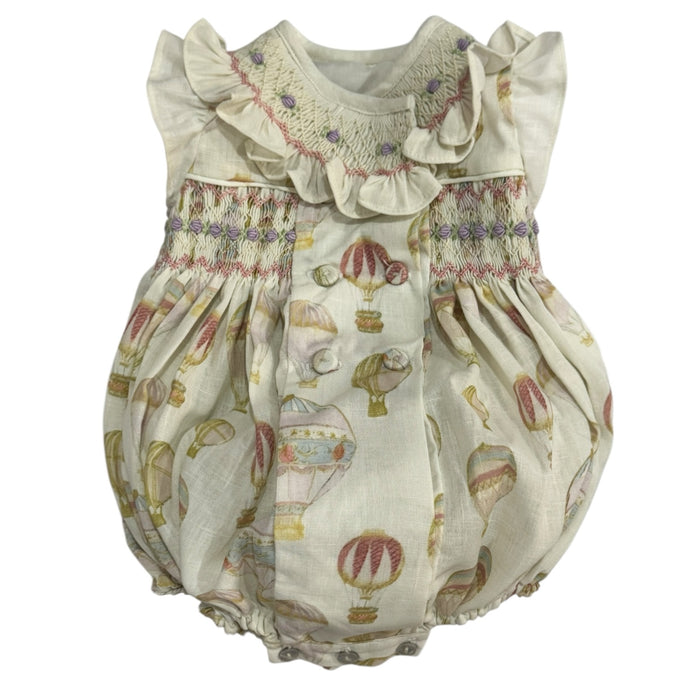 Paulina Balloons Handsmocked Romper