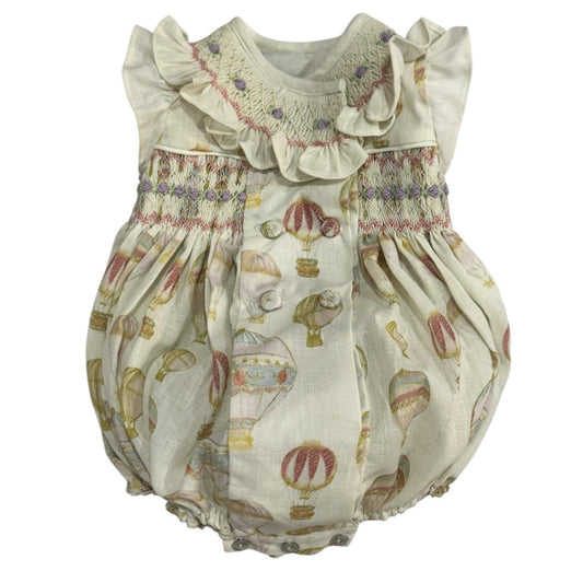 Paulina Balloons Handsmocked Romper