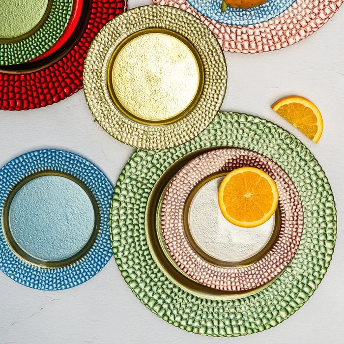 Pelli Glass Chargers