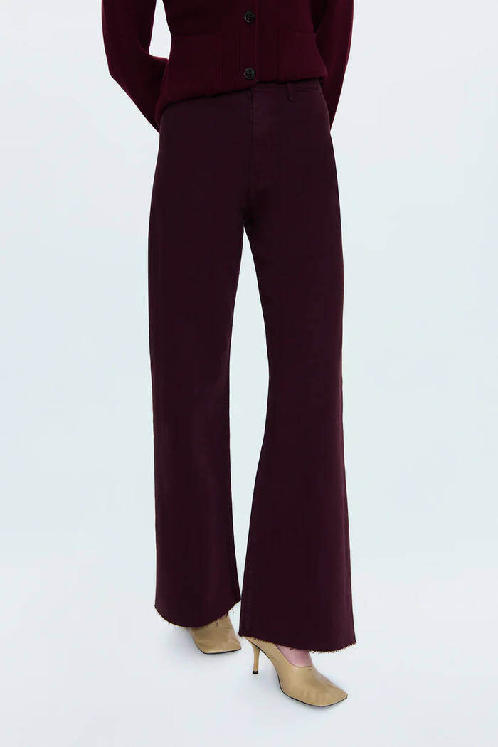 Penny High Rise Wide Leg - Claret