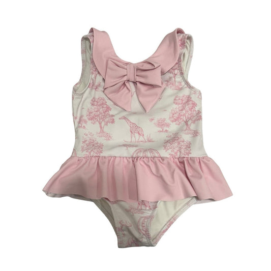 Petra Pink Toile Girl Swimsuit