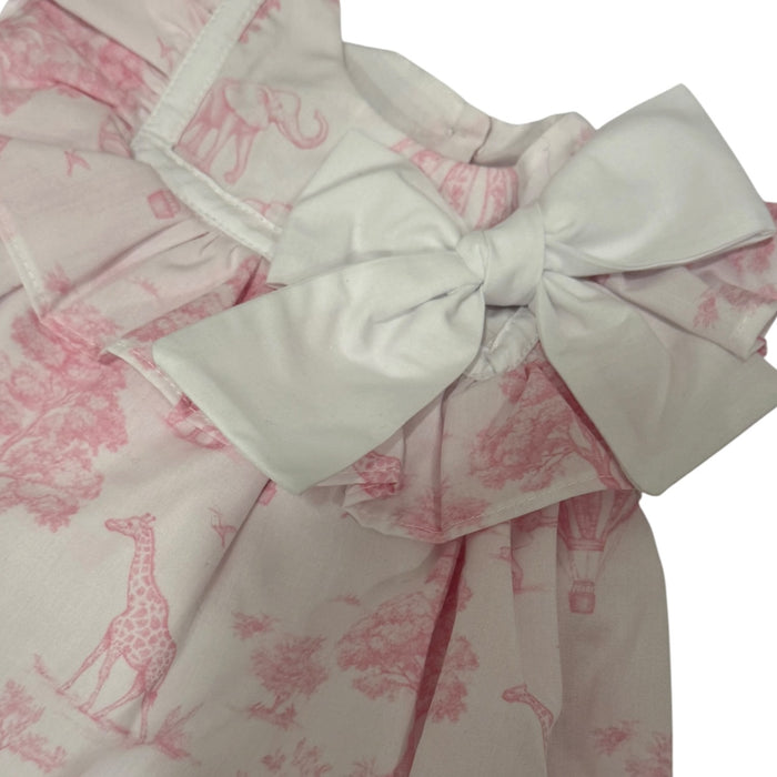 Petra Safari Pink Toile Girl 2-Piece Set