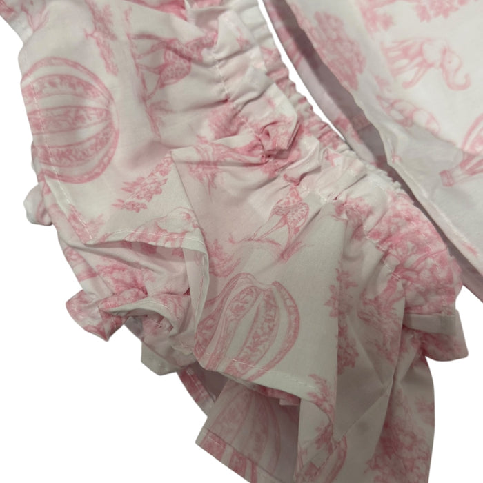Petra Safari Pink Toile Girl 2-Piece Set
