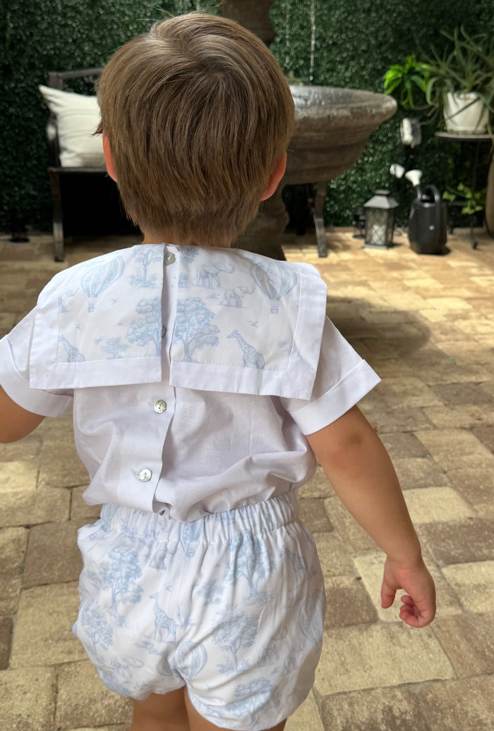 Petra Toile Safari Sailor Boy 2-Pc Set