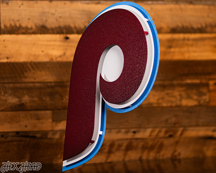 Philadelphia Phillies 1975-86 Cooperstown 3D Metal Wall Art