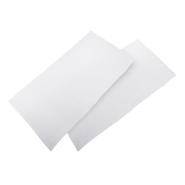 Two white rectangular tissues on Phil&Teds Traveller Sheet Set, perfect for Toshi Baby Romper or Odyssey Wagon Wheels