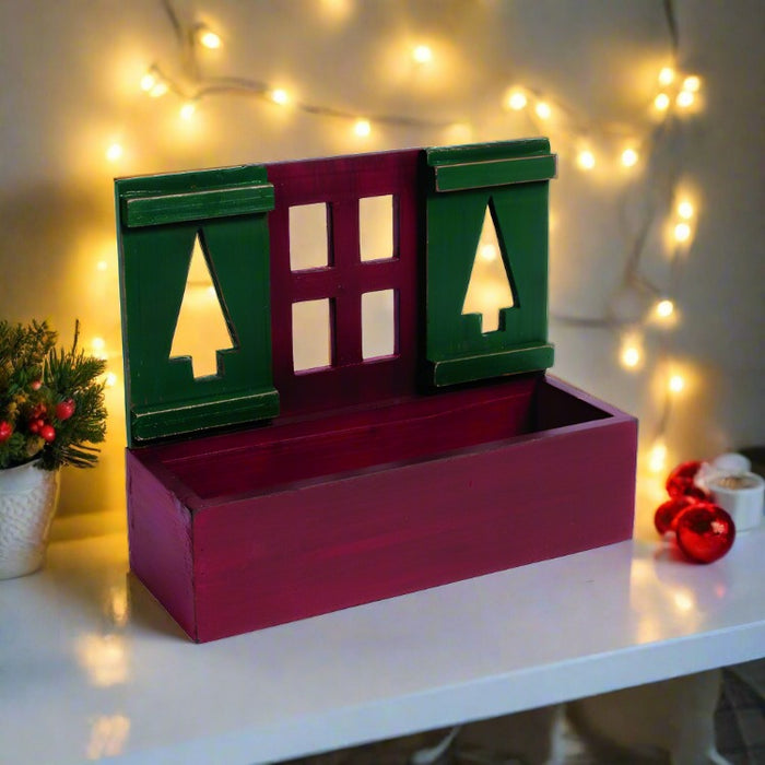 pine tree flower box