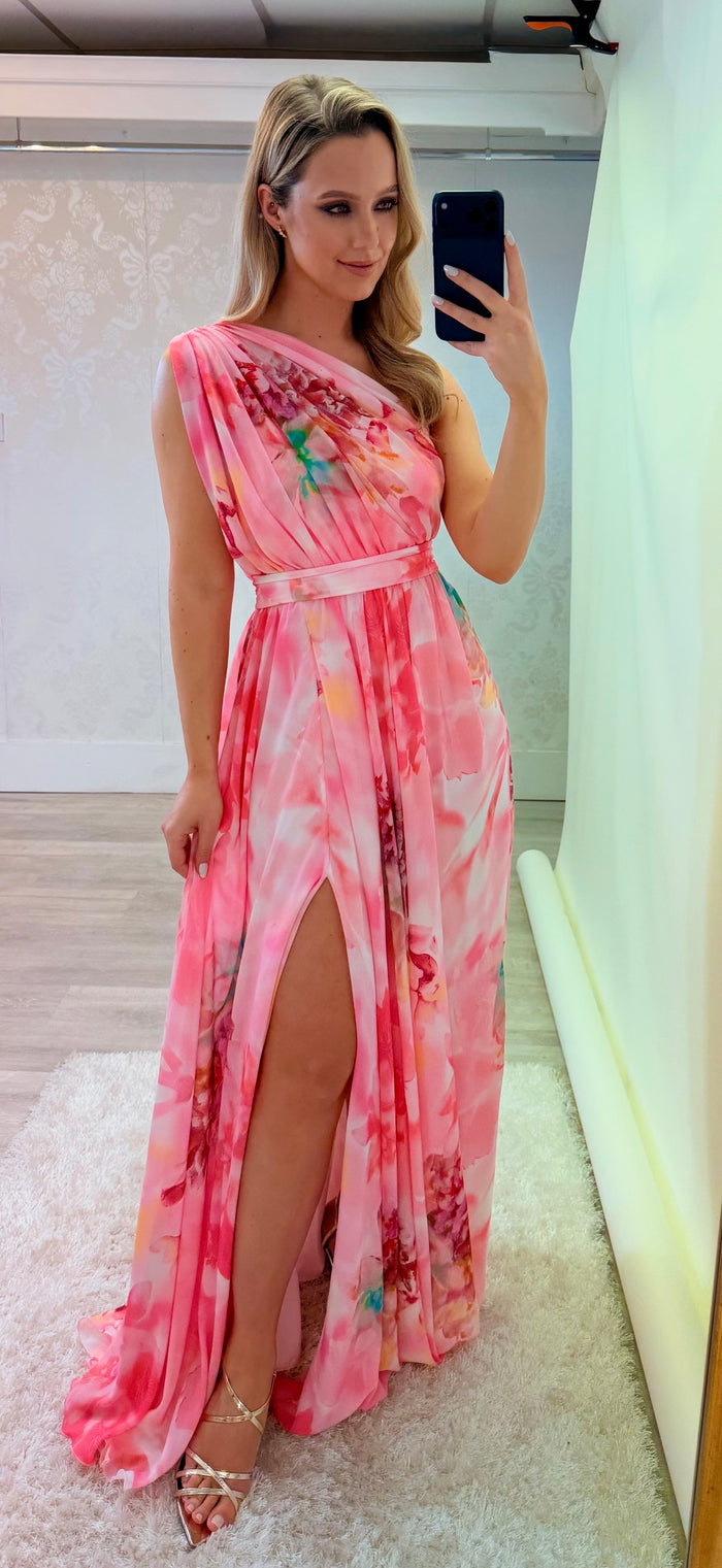Pink Floral Maxi