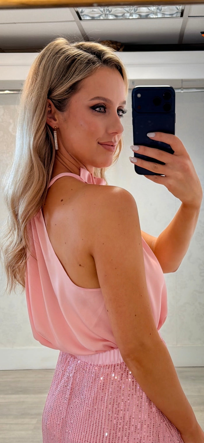 Pink Halter Top