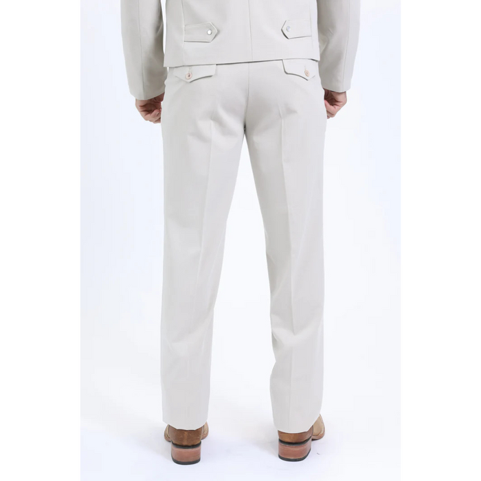 Platini Men's Western Sport Suit - Off White