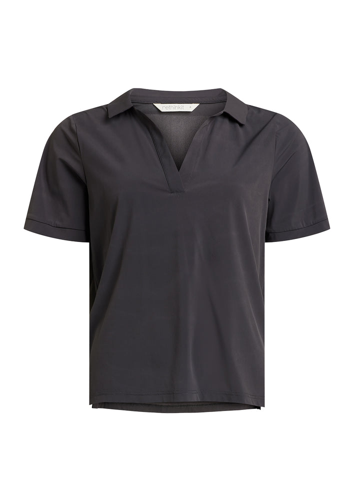 Rethinkit Polo Tee Serve 1 Top 0022 almost black