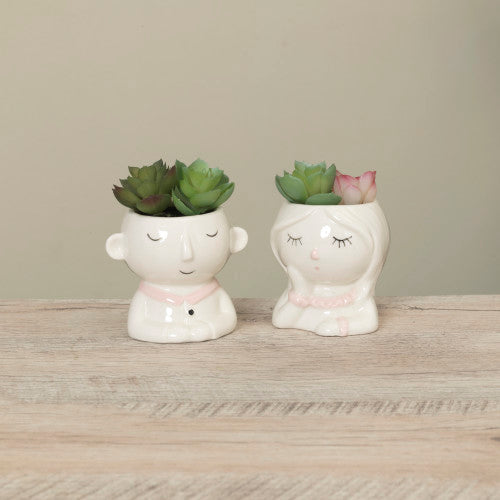 Porcelain Potted Succulent — Gerson