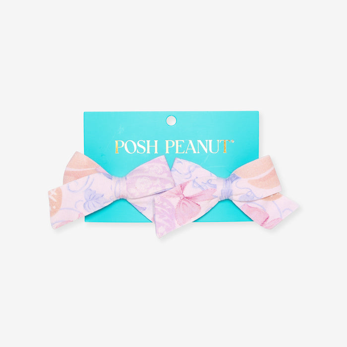 Posh Pumpkins Mini Bow Hair Clips