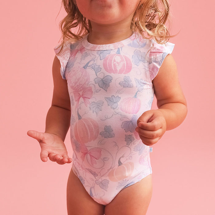Posh Pumpkins Ruffled Bodysuit