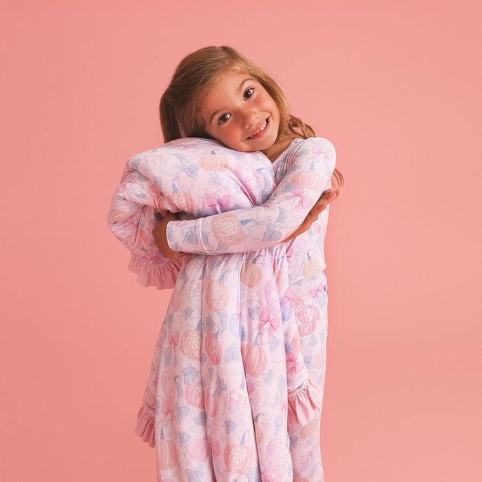Posh Pumpkins Ruffled Luxe Plush Patoo® Blanket