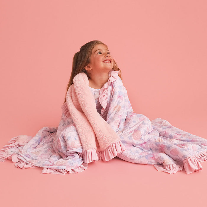 Posh Pumpkins Ruffled Luxe Plush Patoo® Blanket