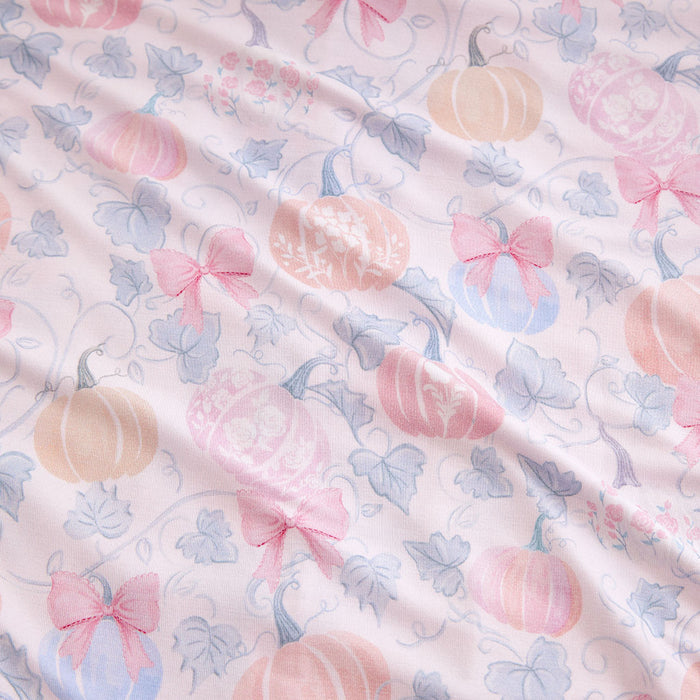 Posh Pumpkins Ruffled Luxe Plush Patoo® Blanket
