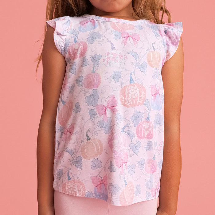 Posh Pumpkins Ruffled Tee