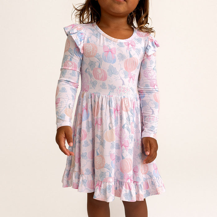 Posh Pumpkins Ruffled Twirl Dress