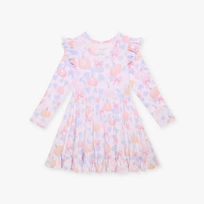 Posh Pumpkins Ruffled Twirl Dress