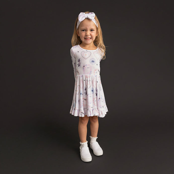Posh Spooks Ruffled Twirl Dress