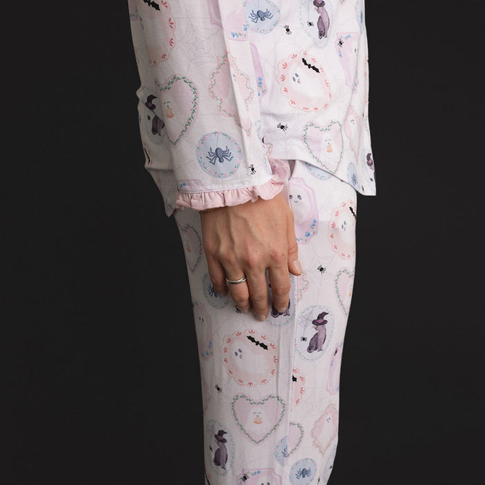 Posh Spooks Women's Ruffled Pajama Set