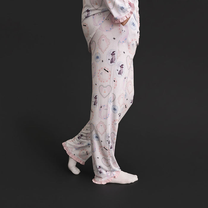 Posh Spooks Women's Ruffled Pajama Set