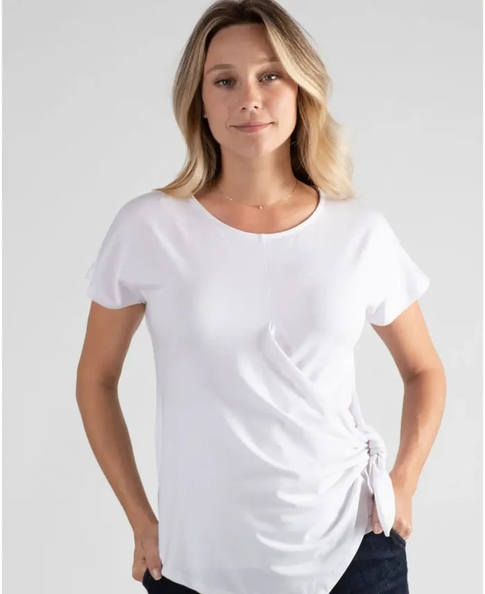 Pregnancy and breastfeeding T-shirt Capucin white