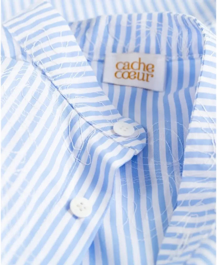 Pregnancy and nursing shirt Camille blue