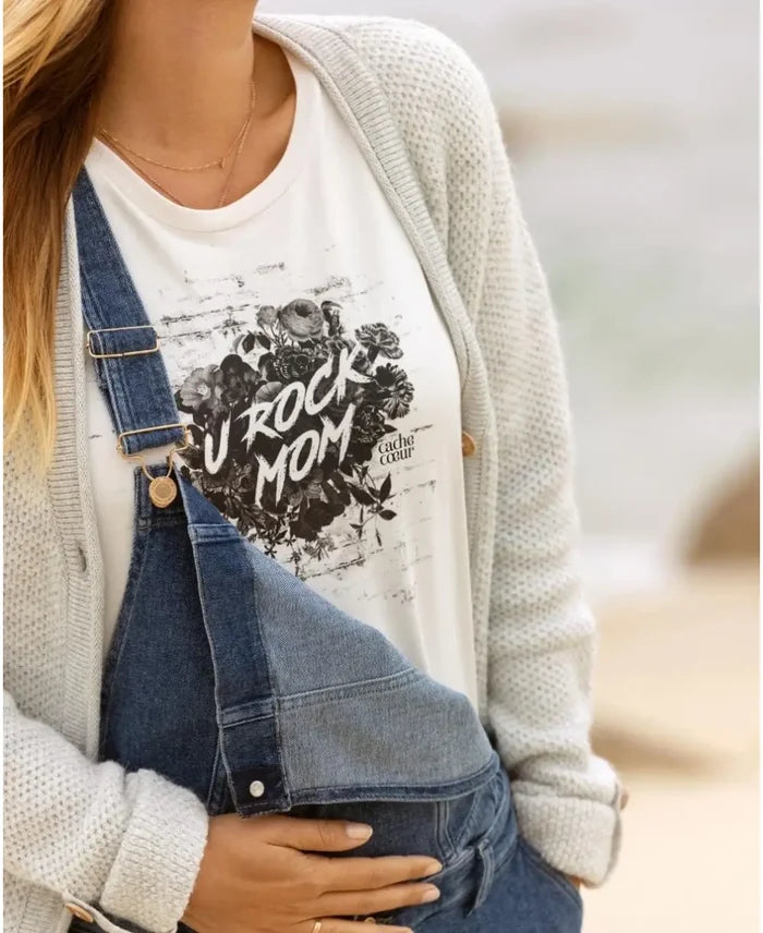Pregnancy T-shirt Rock black - Tee-shirt