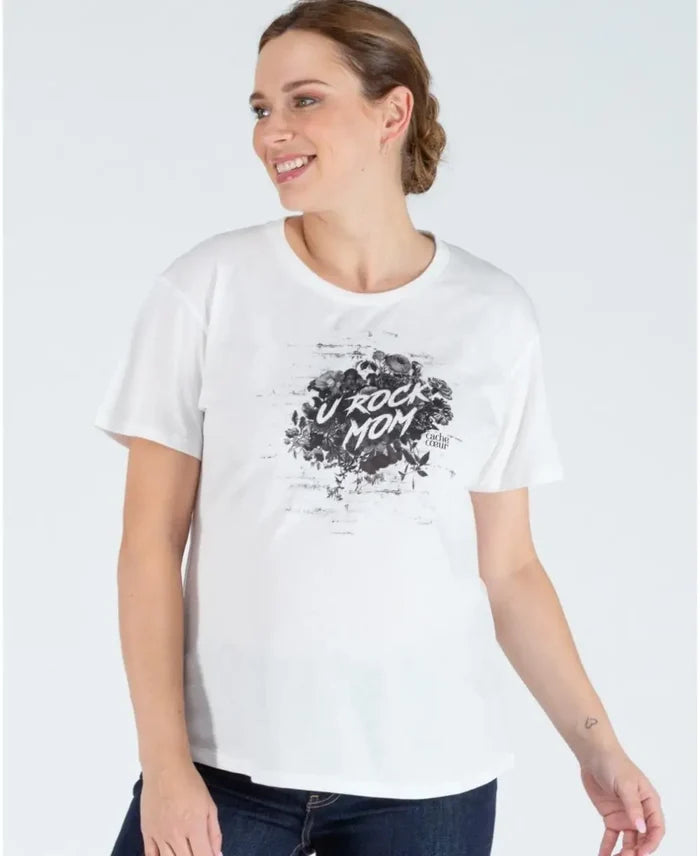 Pregnancy T-shirt Rock black - Tee-shirt