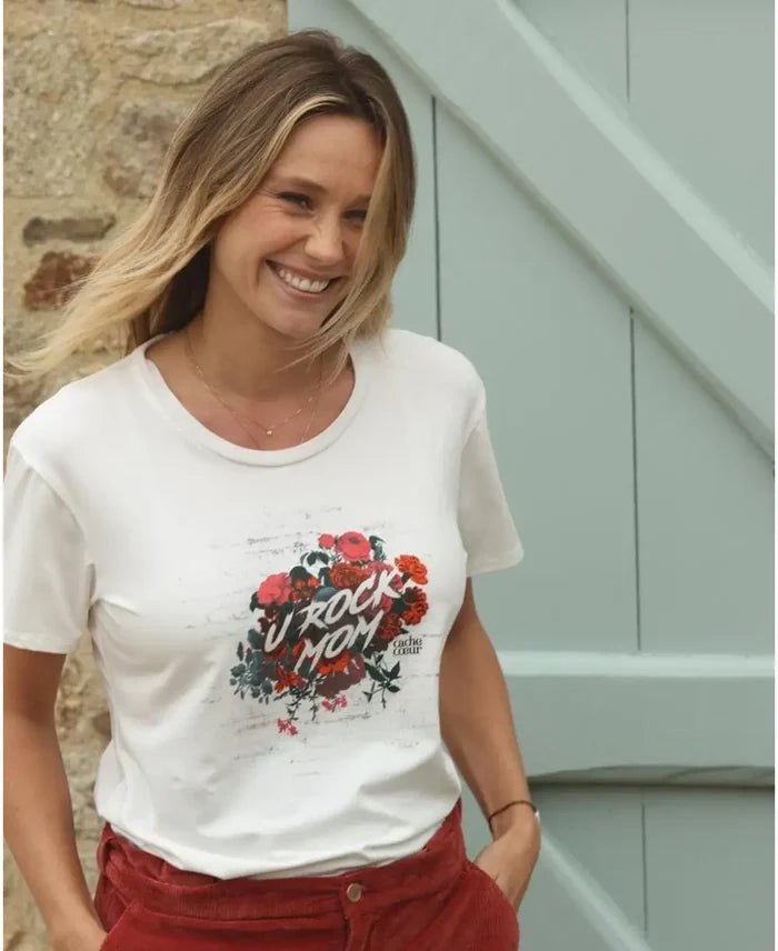 Pregnancy T-shirt Rock red - Tee-shirt
