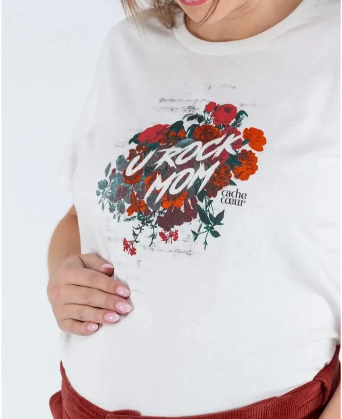 Pregnancy T-shirt Rock red - Tee-shirt