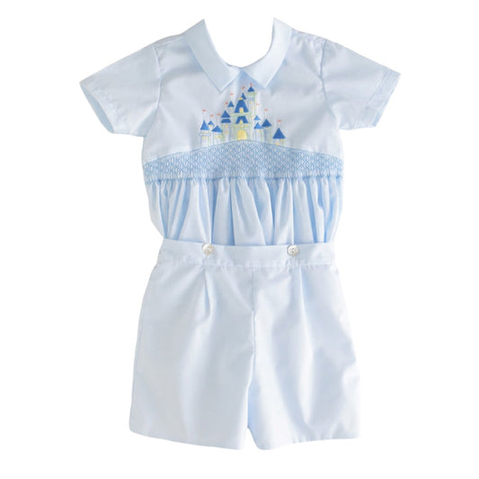 PREORDER Once Upon a Time Blue Boy Handsmocked Set (SHIPS OCTOBER)