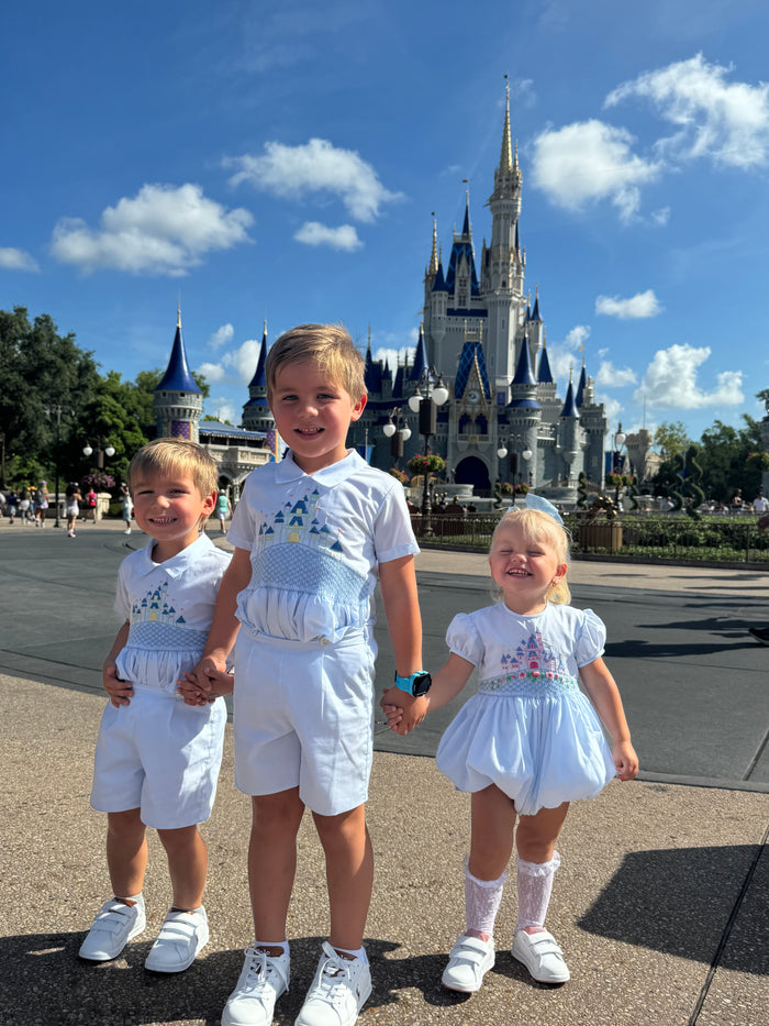 PREORDER Once Upon a Time Blue Boy Handsmocked Set (SHIPS OCTOBER)