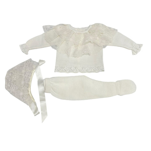 PREORDER Windsor White 3-Piece Knitted Set (SHIPS OCTOBER)